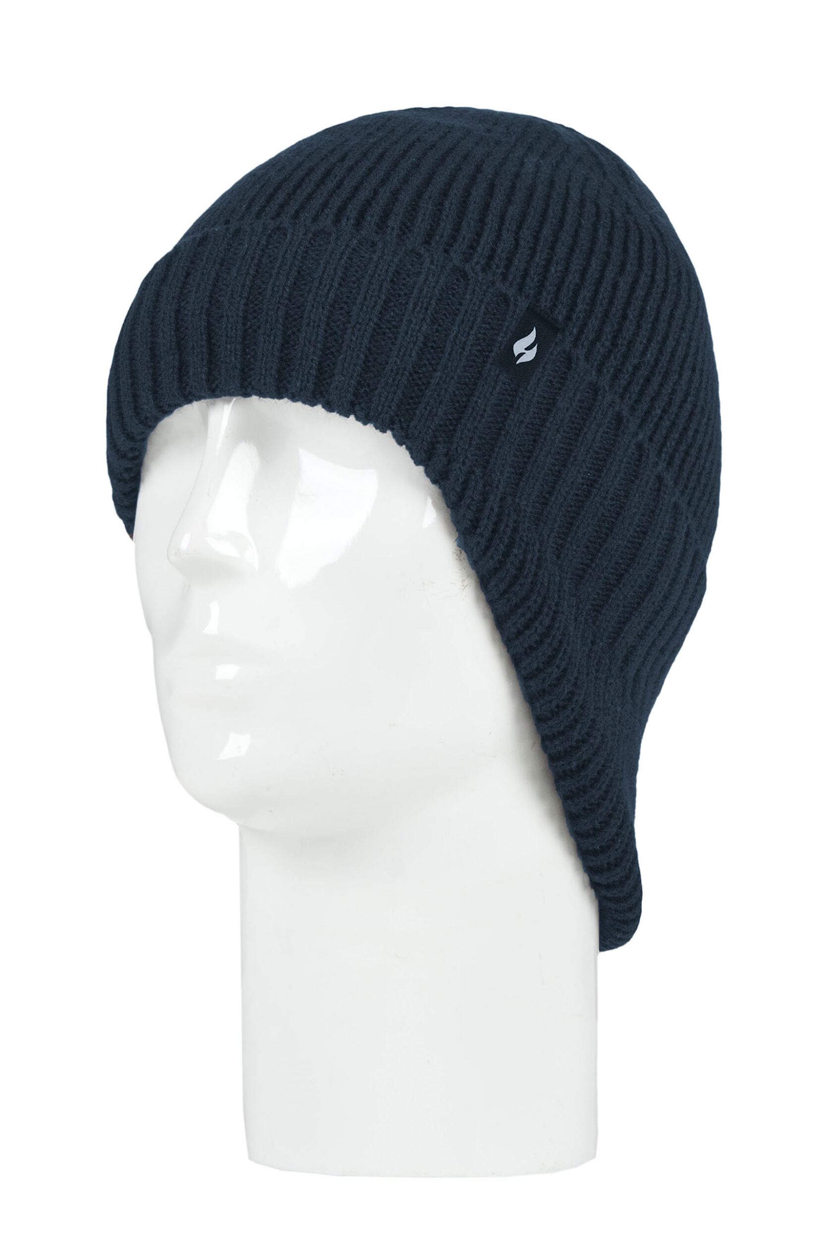 Mens 1 Pack SOCKSHOP Heat Holders Expedition Drop Neck Hat Navy One Size