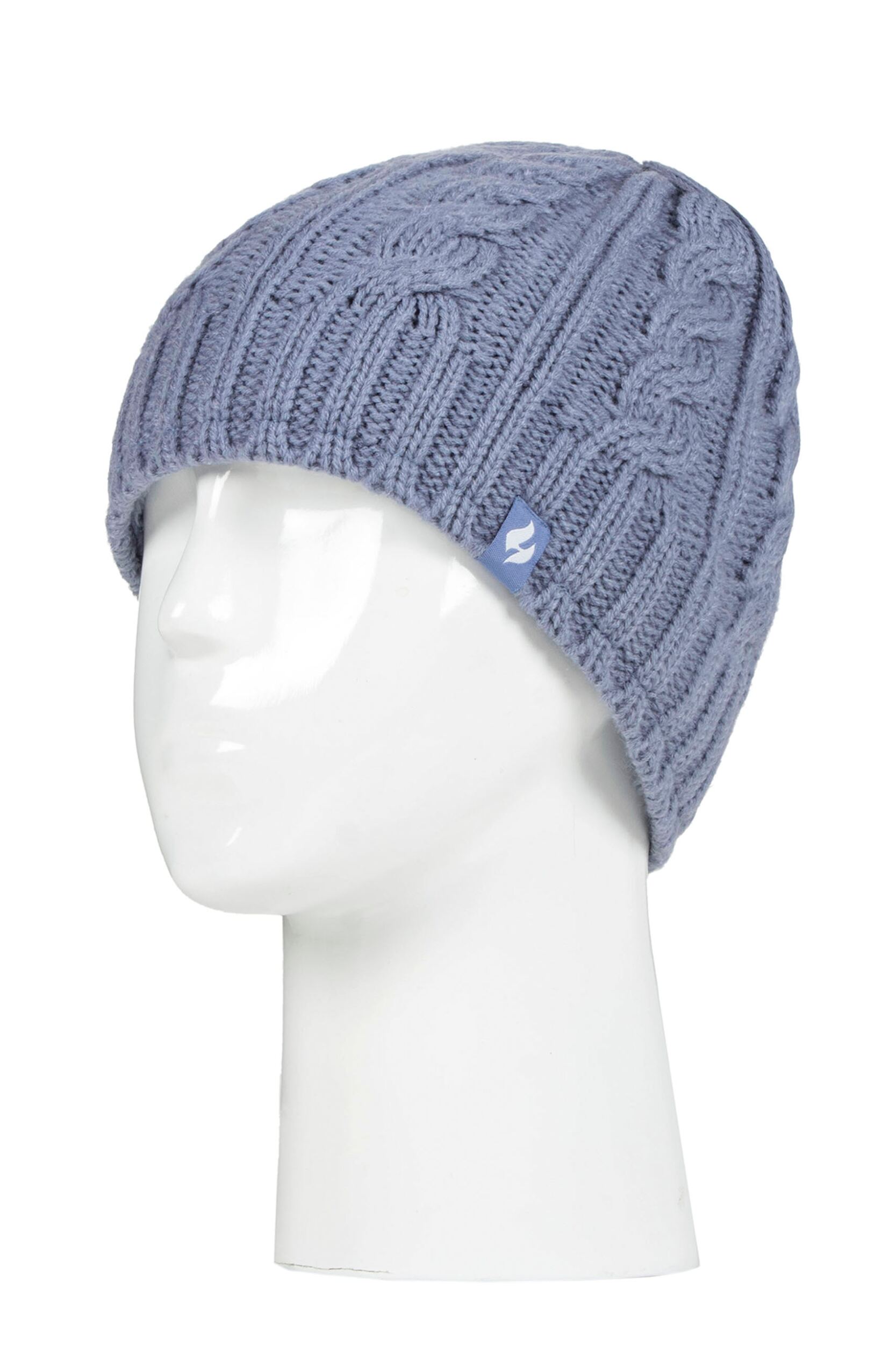 Women's 1 Pack Heat Holders 4.7 Tog Heatweaver Yarn Hat Dusky Blue One Size