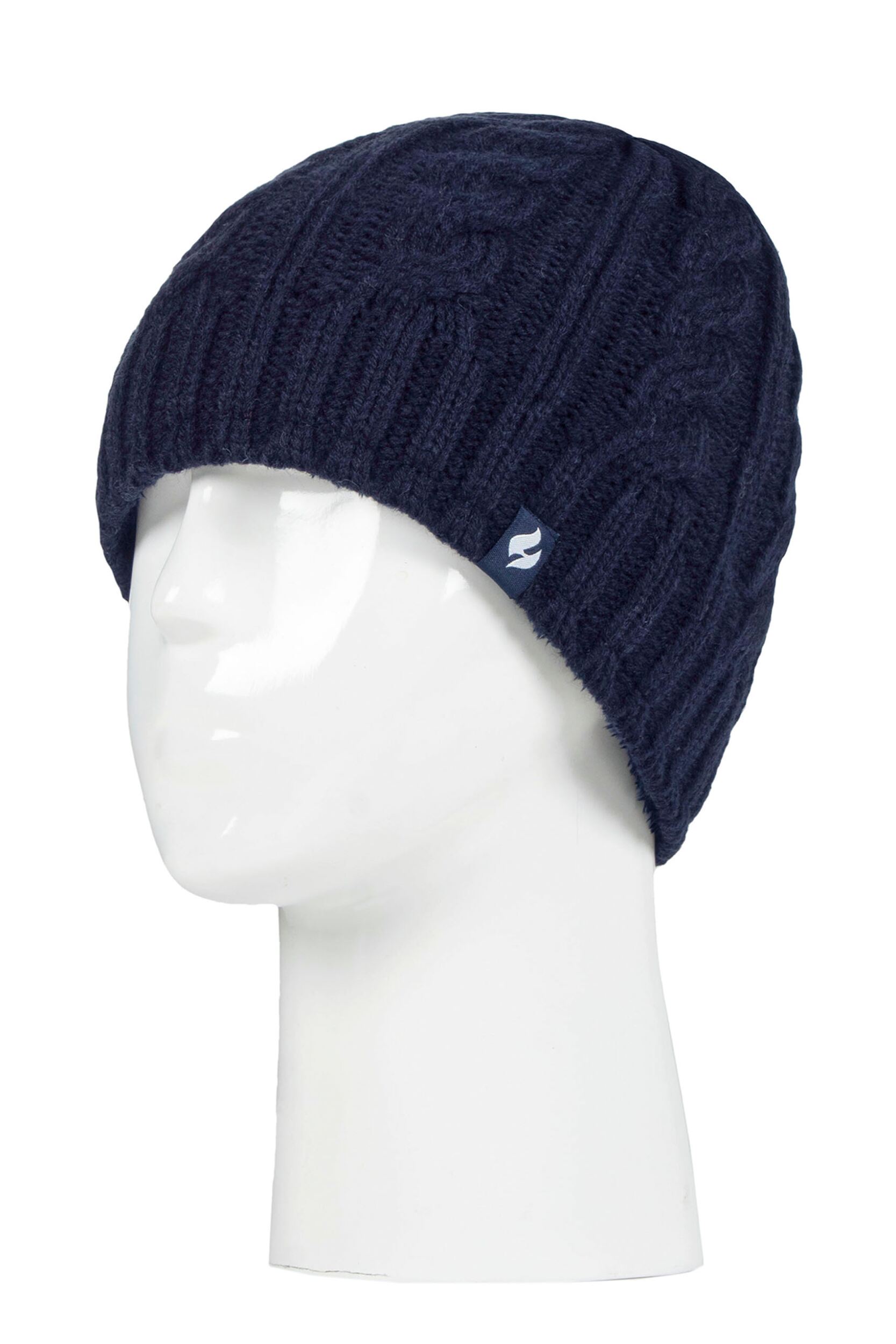 Women's 1 Pack Heat Holders 4.7 Tog Heatweaver Yarn Hat Dark Navy One Size