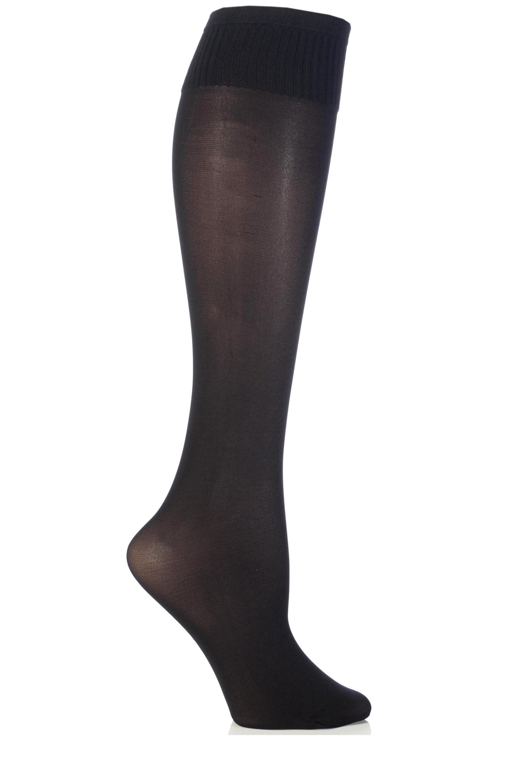 Image of Ladies 1 Pair Trasparenze Laura Microfibre Knee Highs