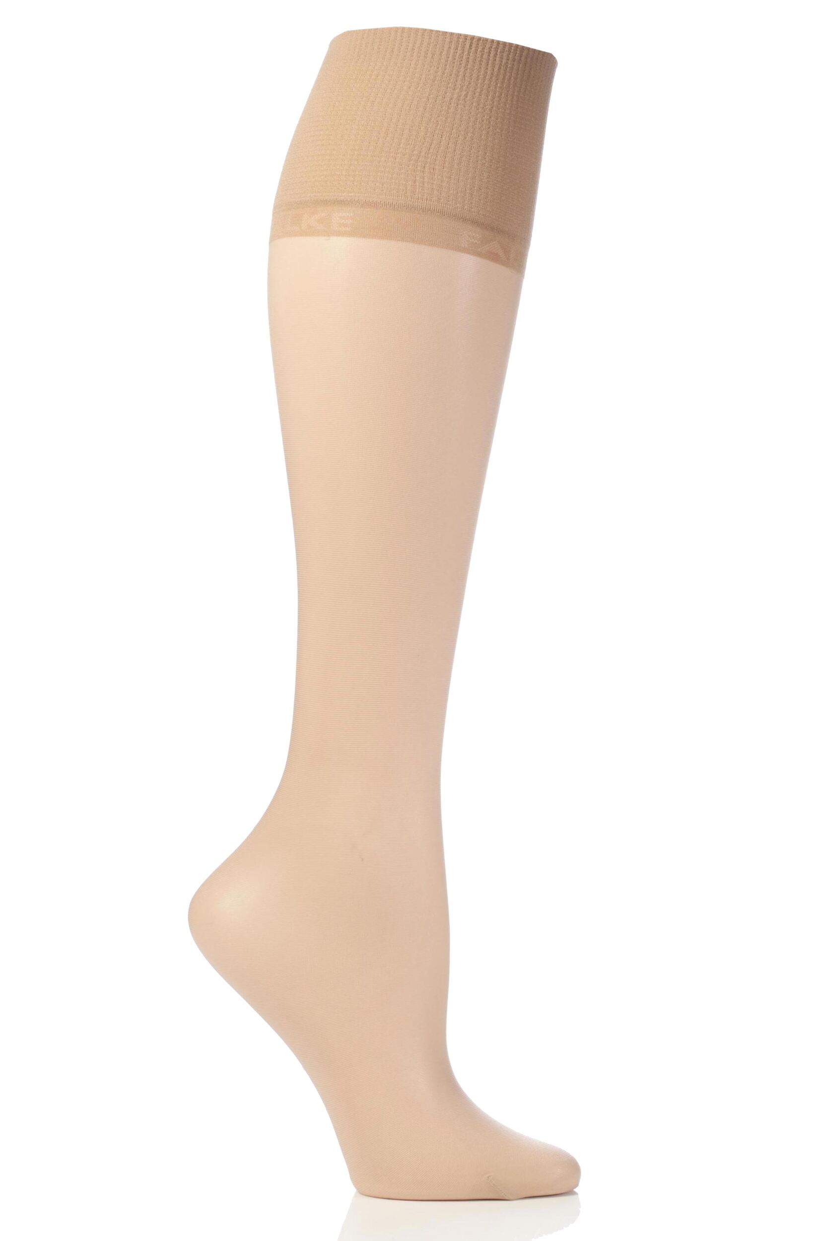 1 Pair Crystal Pure Matt 20 Knee Highs With Sensitive Top Ladies 5.5-8 Ladies - Falke