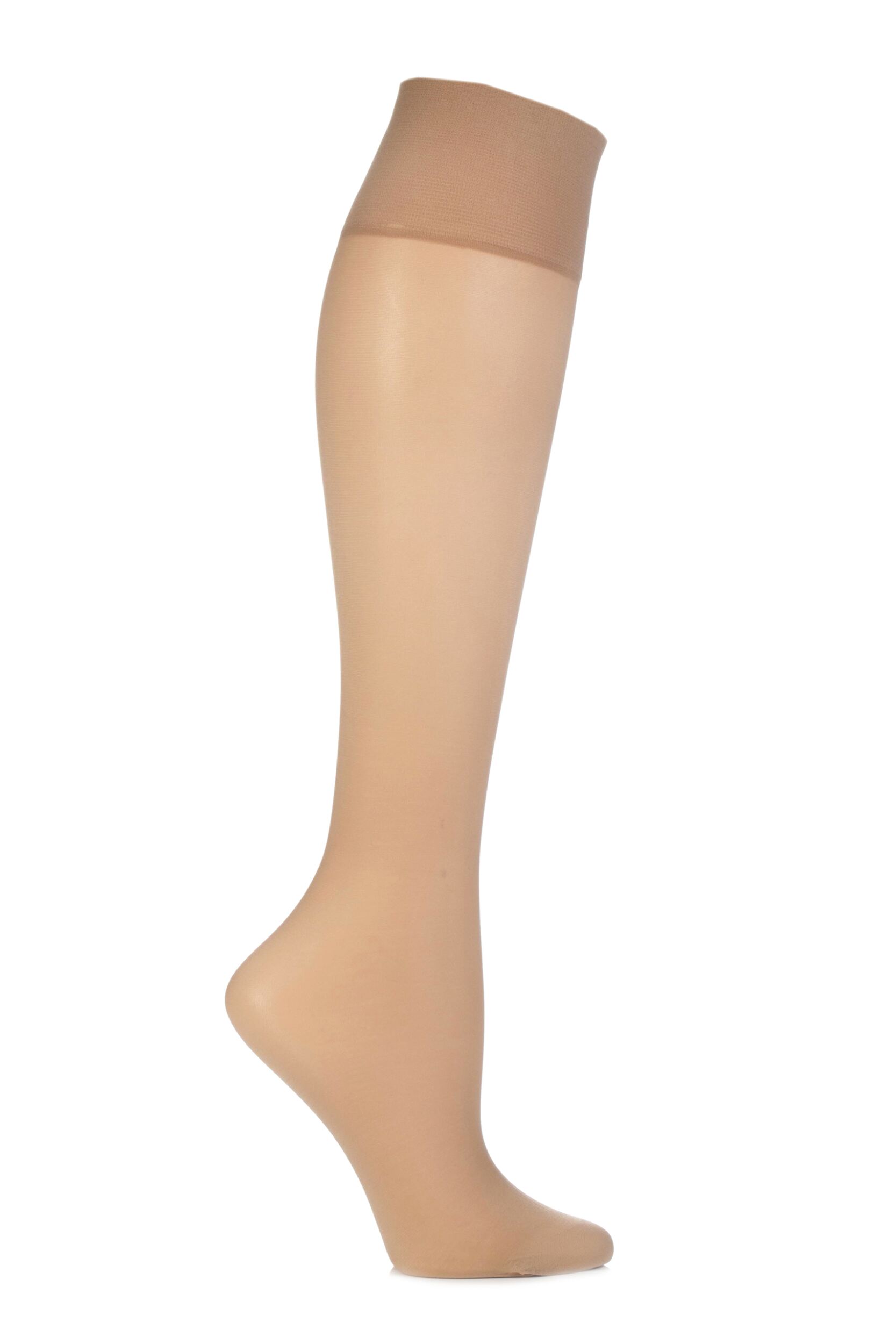 Image of Ladies 2 Pair Elbeo Sheer Magic Medium Support Knee Highs