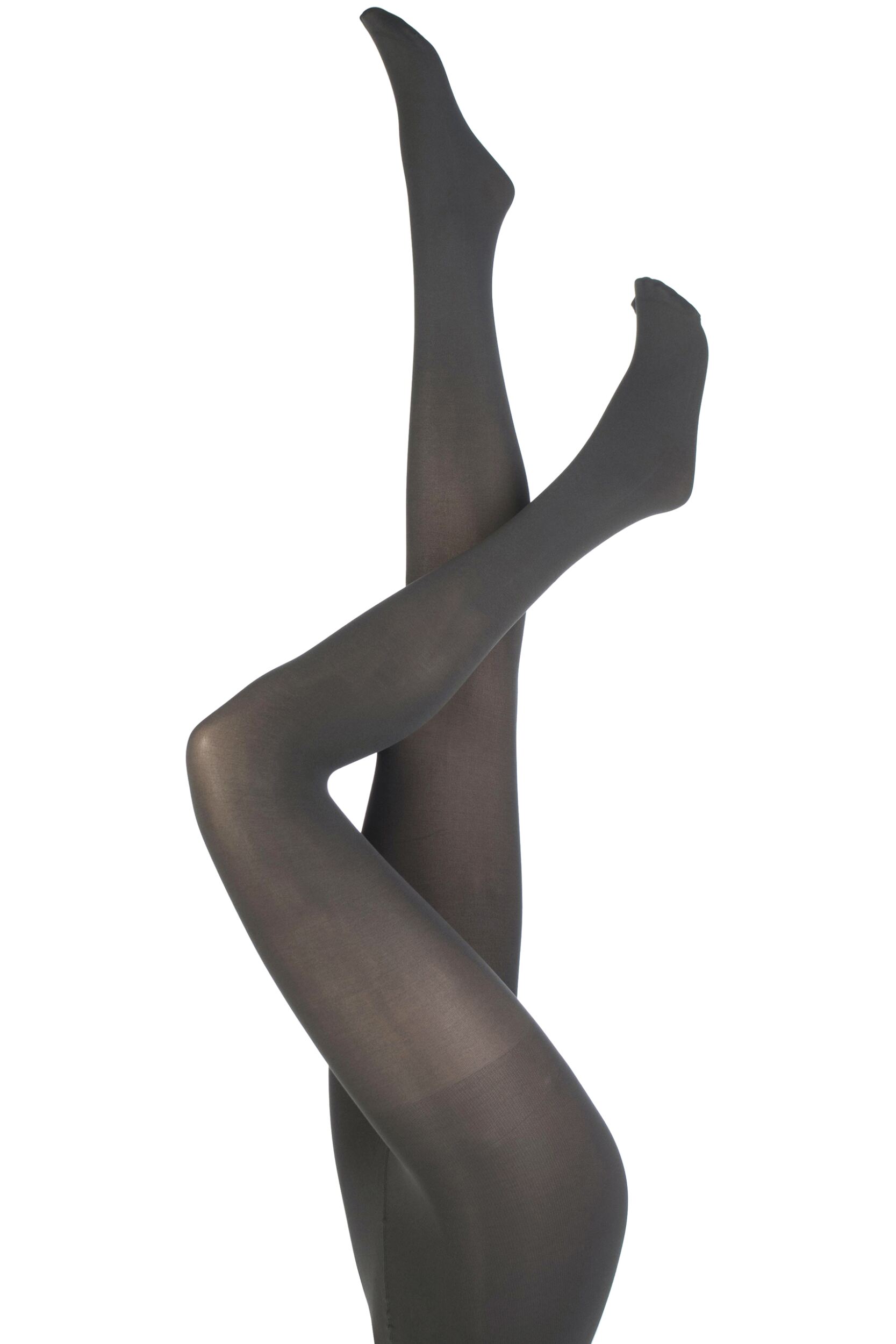 1 Pair Grey 60 Denier Opaque Tights Ladies Small - Charnos