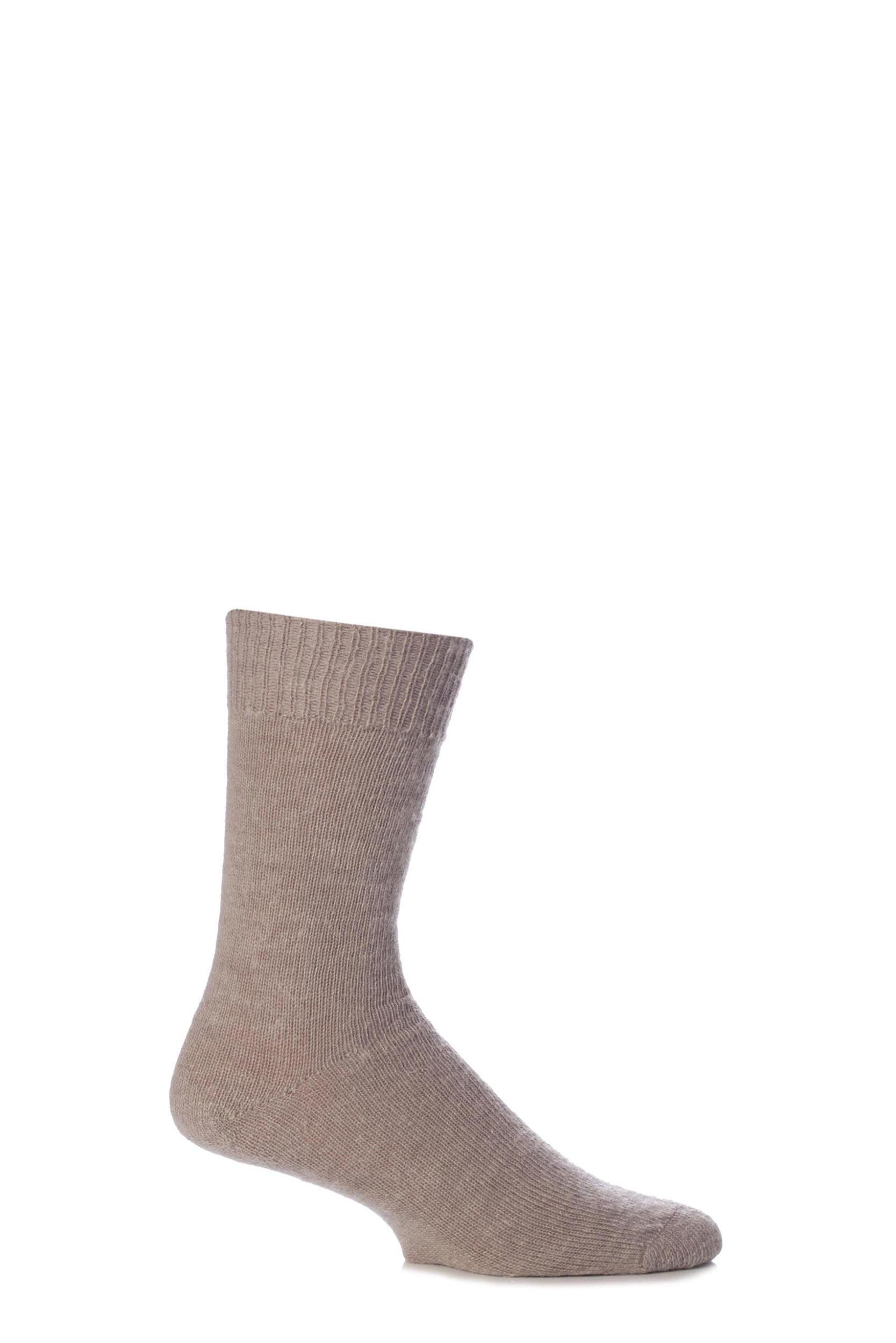 1 Pair Toffee of London Mohair Plain Knit True Socks Unisex 4-7 Unisex - SOCKSHOP of London