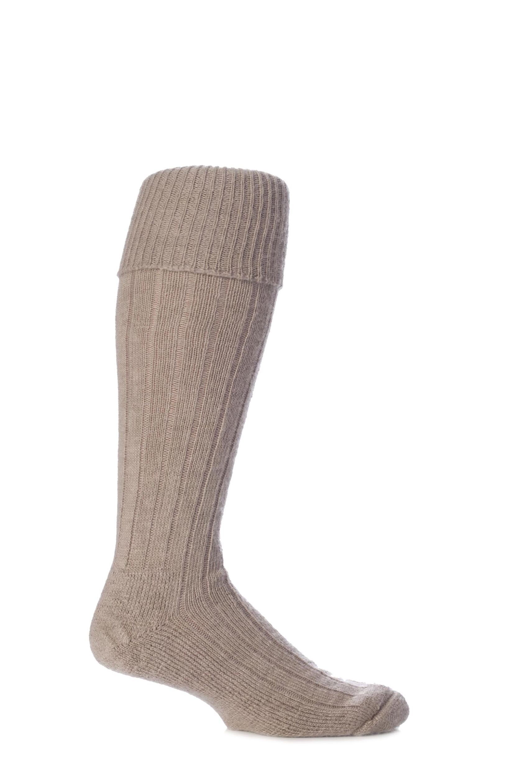 1 Pair Toffee of London Mohair Knee High Socks With Extra Cushioning and Ribbed Top Unisex 8-10 Unisex - SOCKSHOP of London