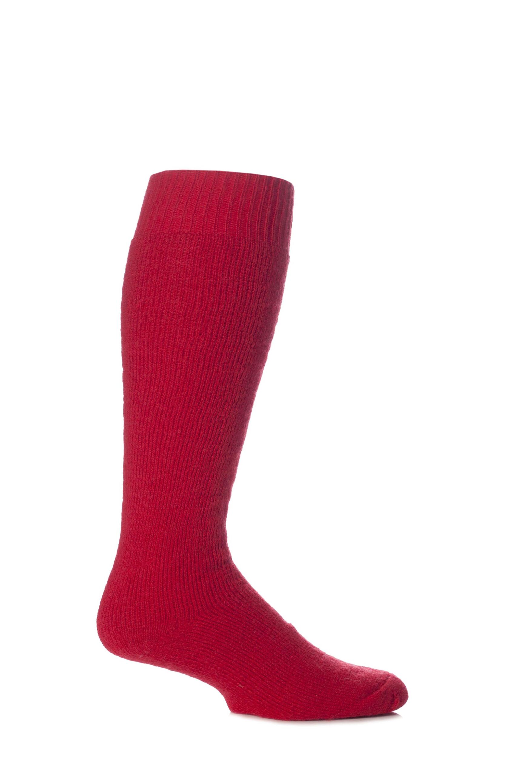 1 Pair Red of London Mohair Knee High Socks With Cushioning Unisex 11-13 Unisex - SOCKSHOP of London