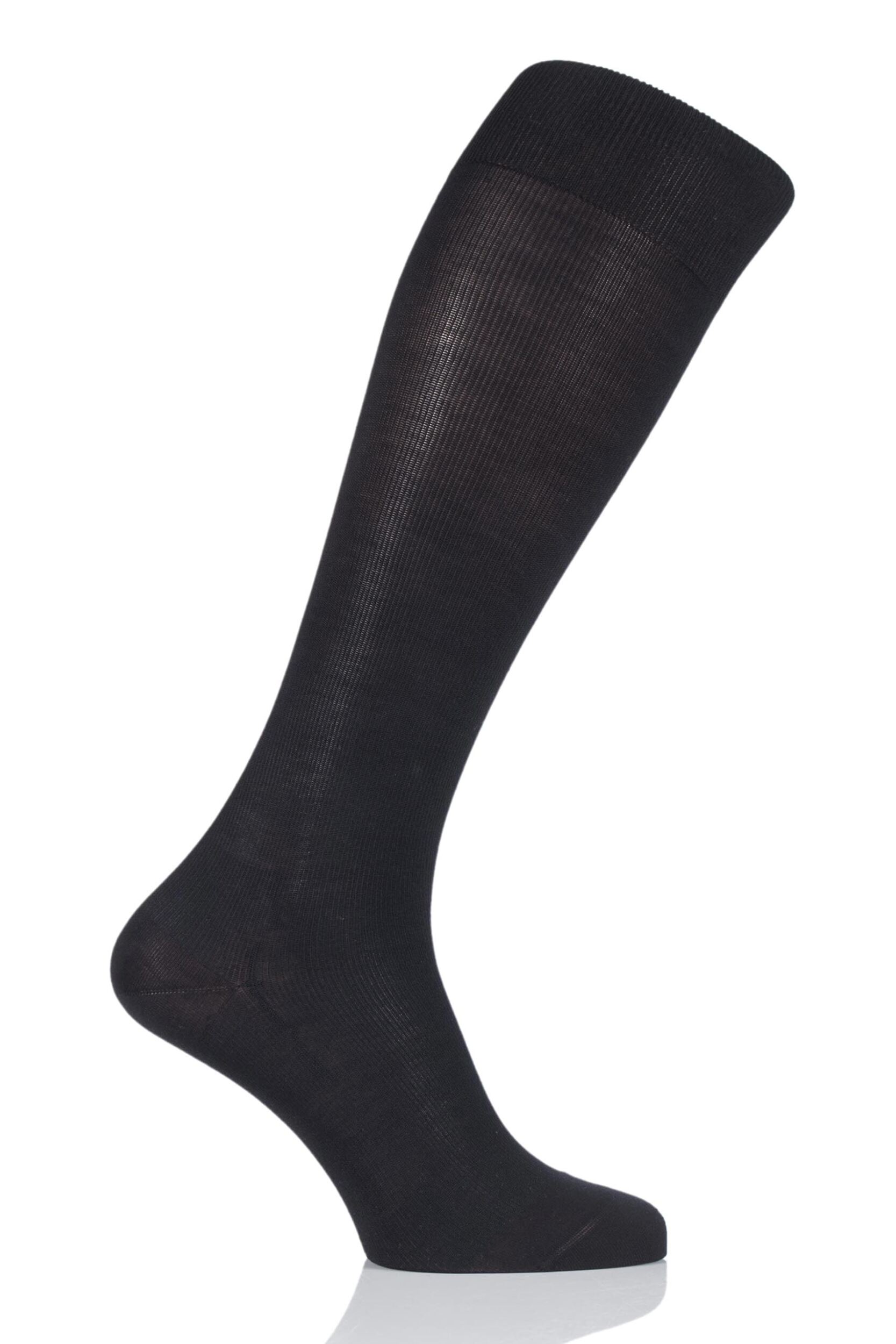 1 Pair Black Energising Cotton Socks Men's 5.5-6.5 Mens - Falke