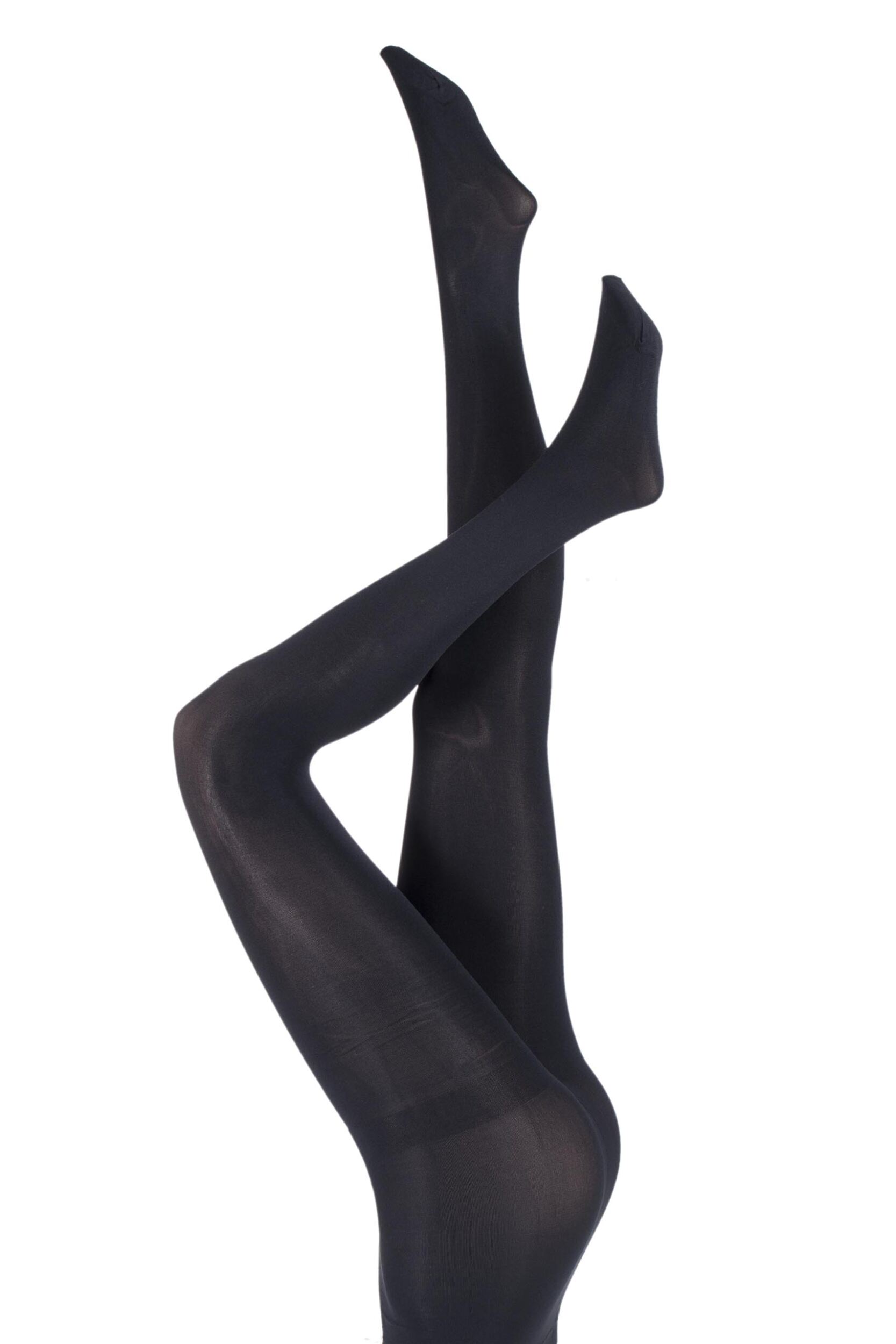 Image of Ladies 1 Pair Pretty Polly 80 Denier Opaque Tights with 3D Stretch Technology