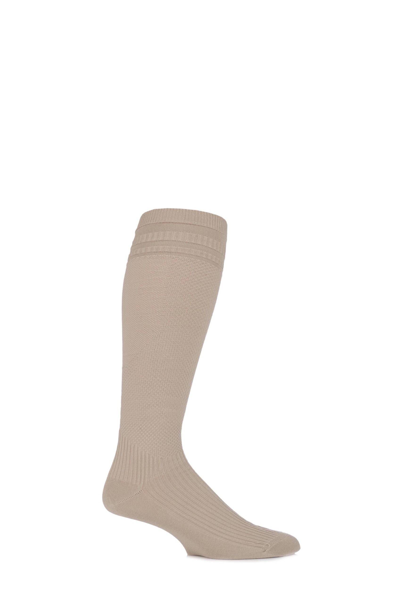 1 Pair Oatmeal Energisox Compression Socks with Softop Men's 9-12 Mens - HJ Hall