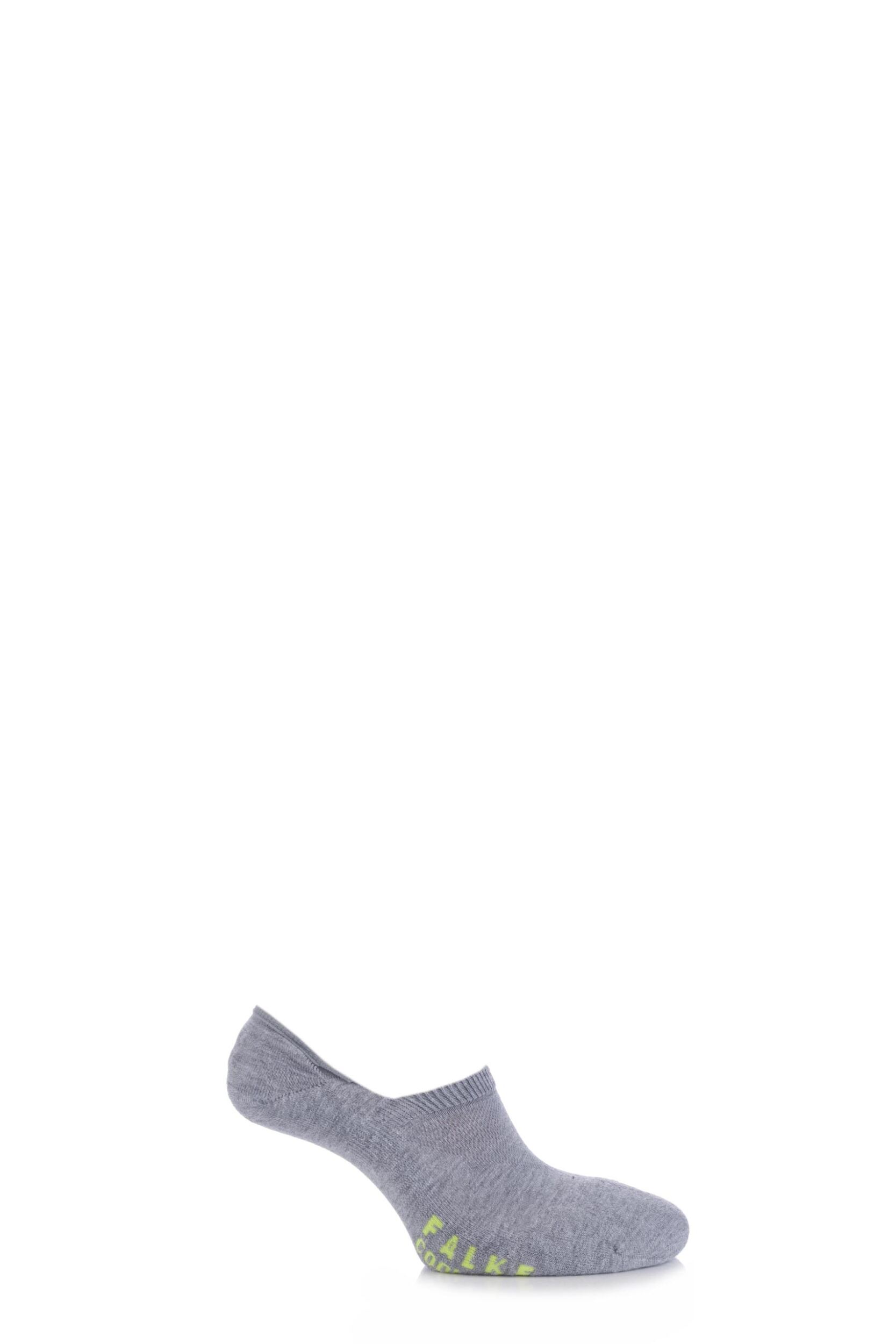 1 Pair Grey Sport Spirit Run Invisible Trainer Socks Unisex 4-5 Unisex - Falke