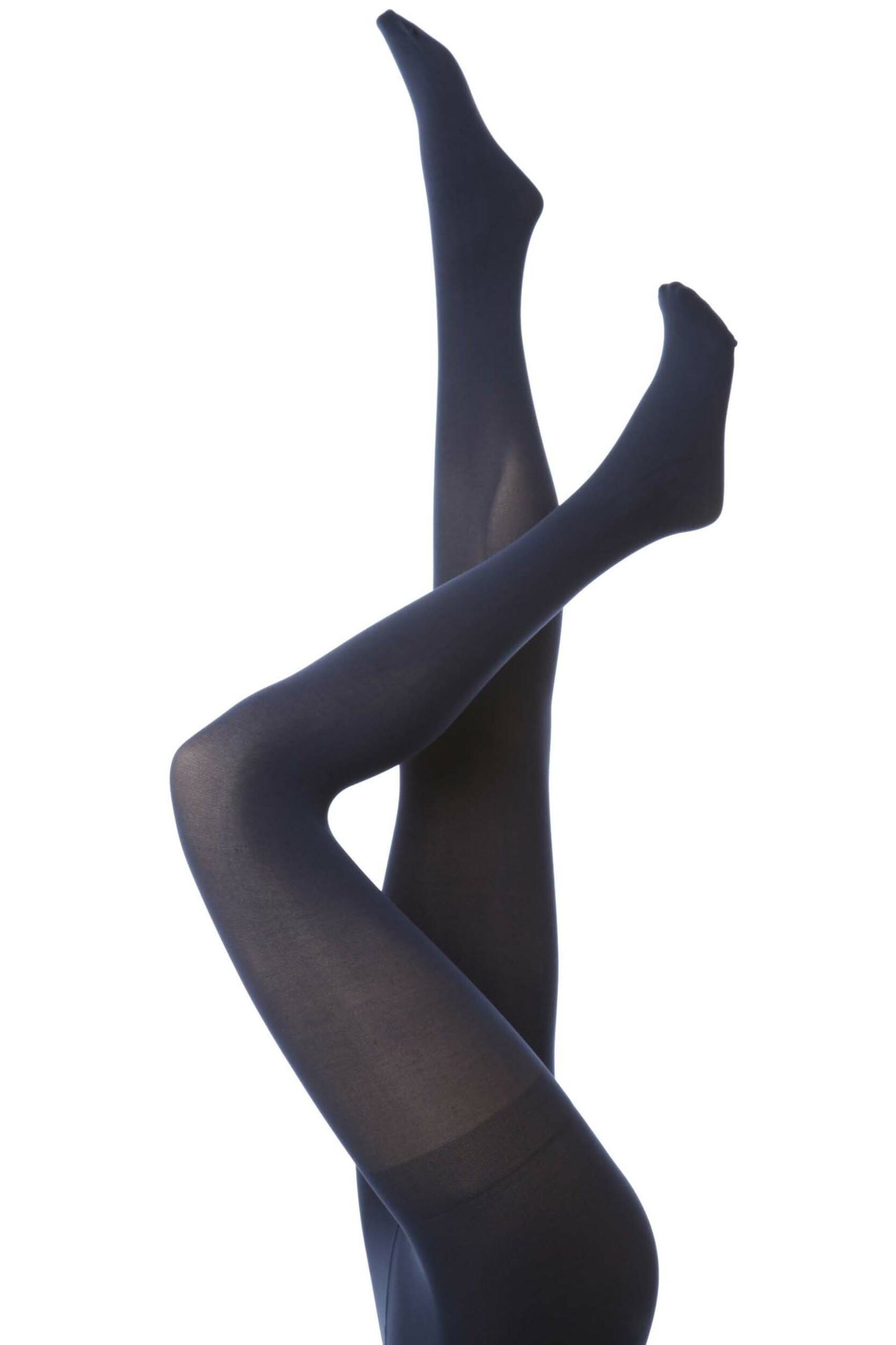 1 Pair Navy 60 Denier Opaque Tights Ladies Medium - Charnos