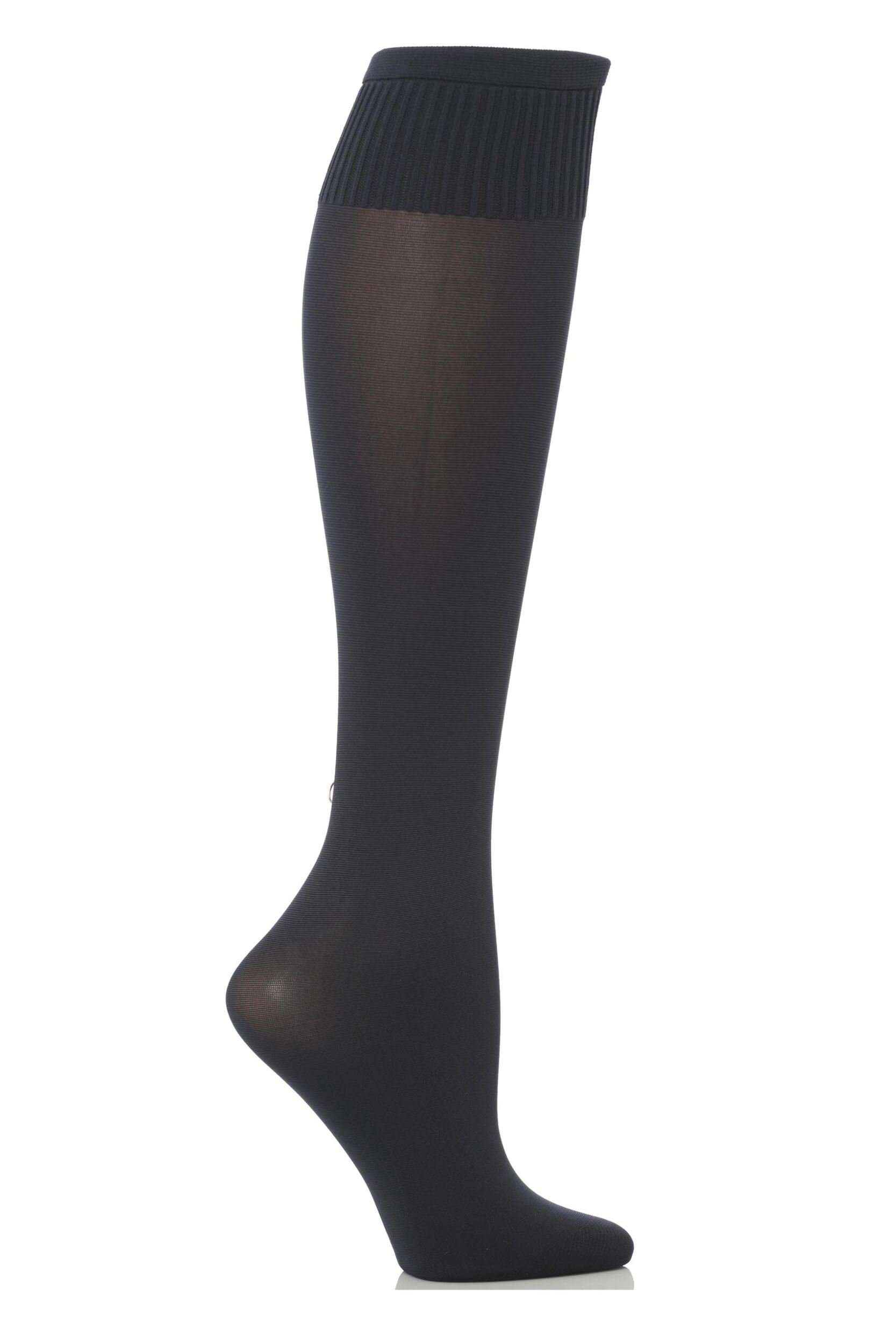 Image of Ladies 1 Pair Trasparenze Cinzia Microfibre Knee Highs