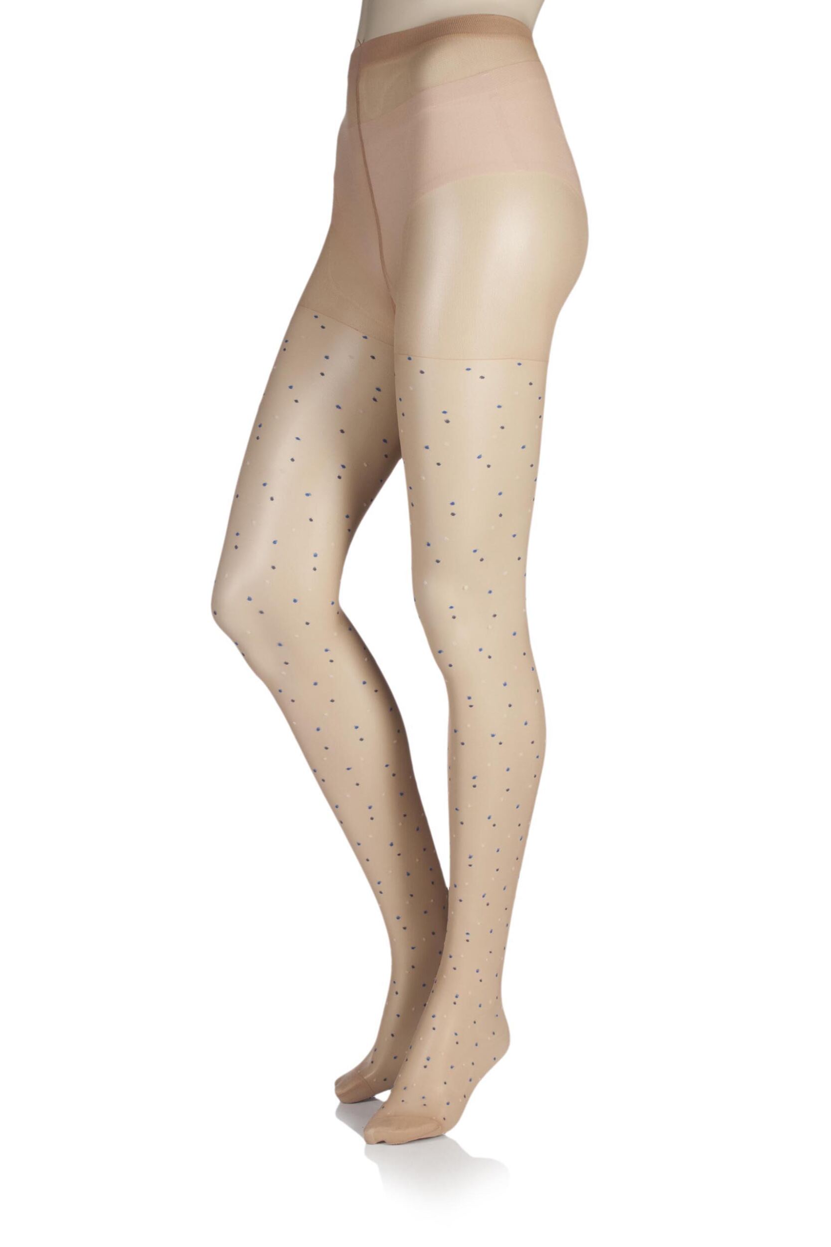 Image of Ladies 1 Pair Jonathan Aston Dainty Dot Patterned Tights