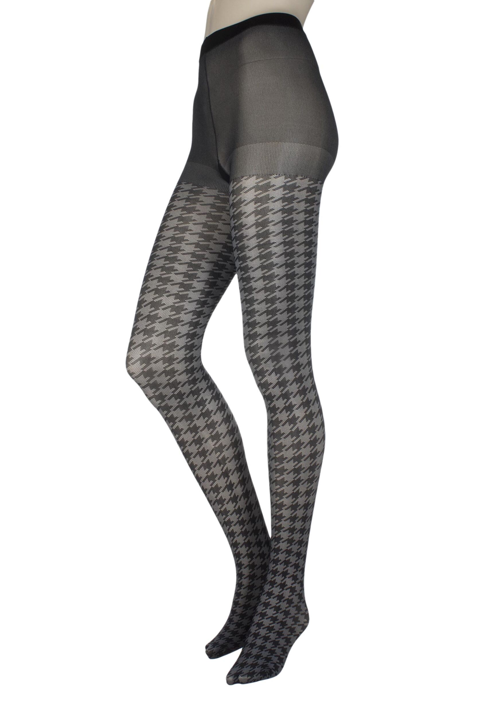 Image of Ladies 1 Pair Jonathan Aston Houndstooth Tights