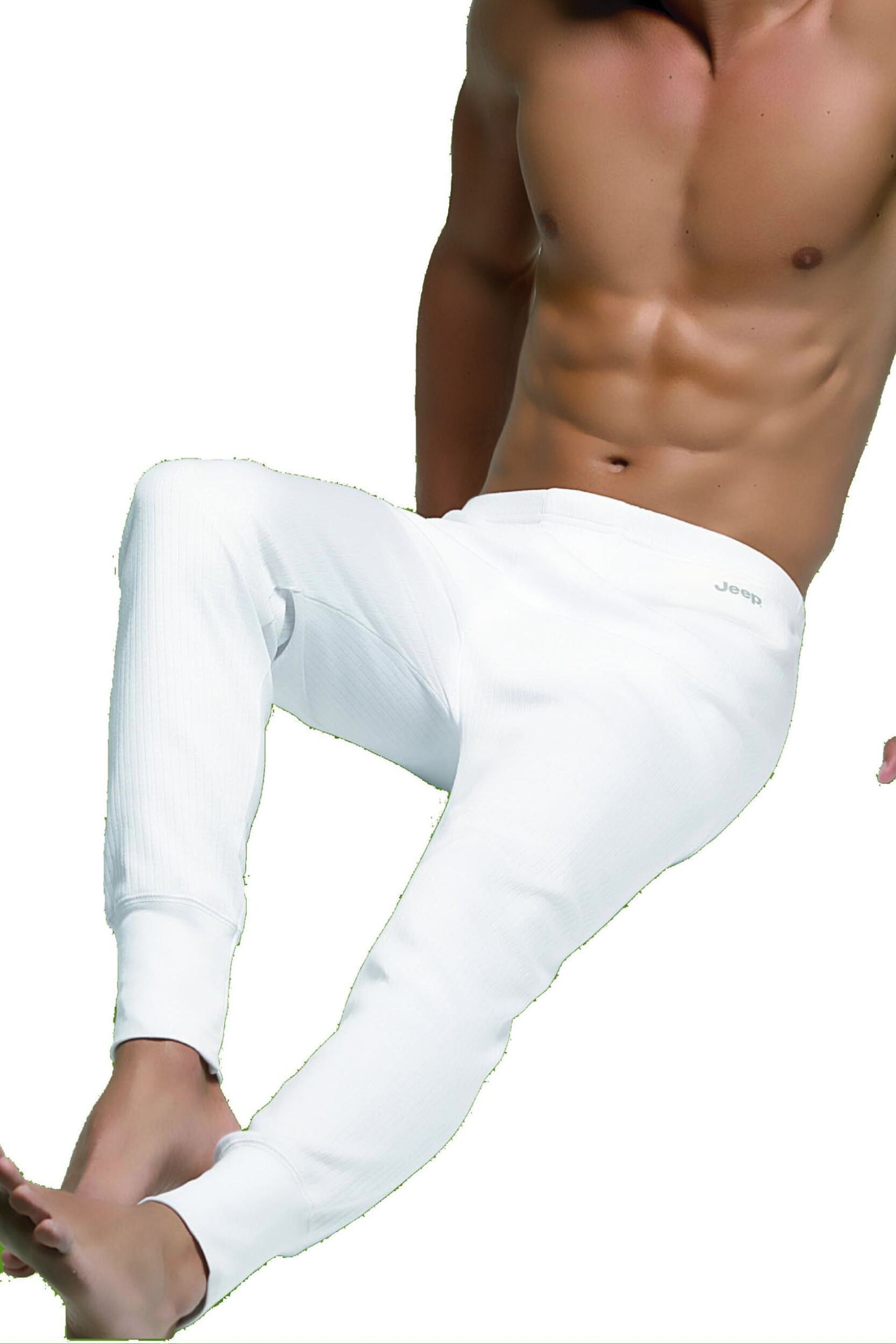 1 Pack White Thermal Long Johns Men's Extra Large - Jeep