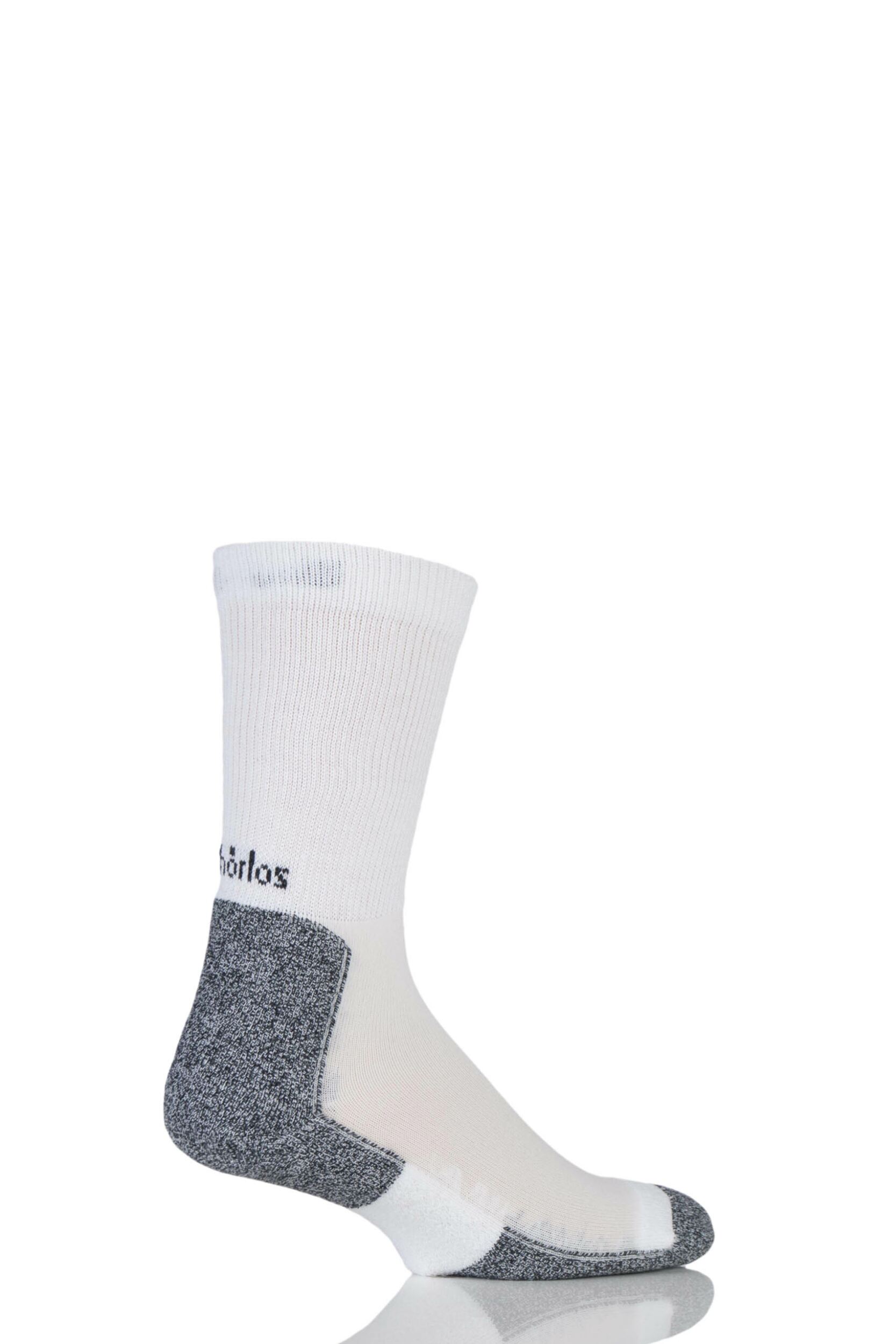 1 Pair White Lite Running Thin Cushion Crew Socks Men's 10-11 Mens - Thorlos