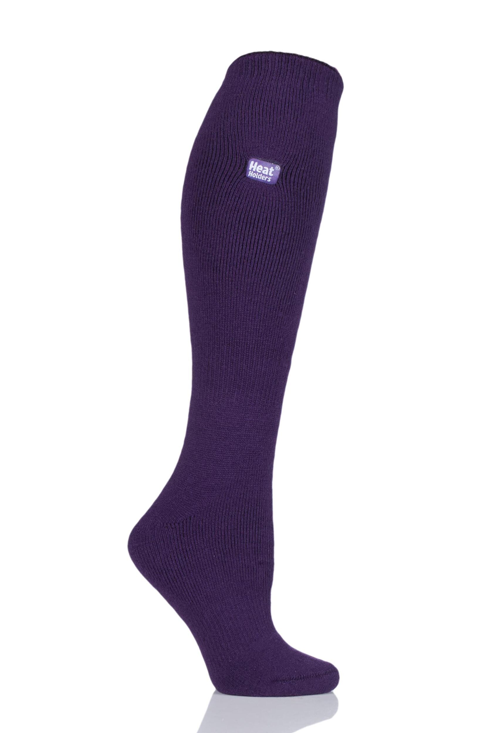 1 Pair Purple 1.6 TOG Lite Knee High Socks Ladies 4-8 Ladies - Heat Holders