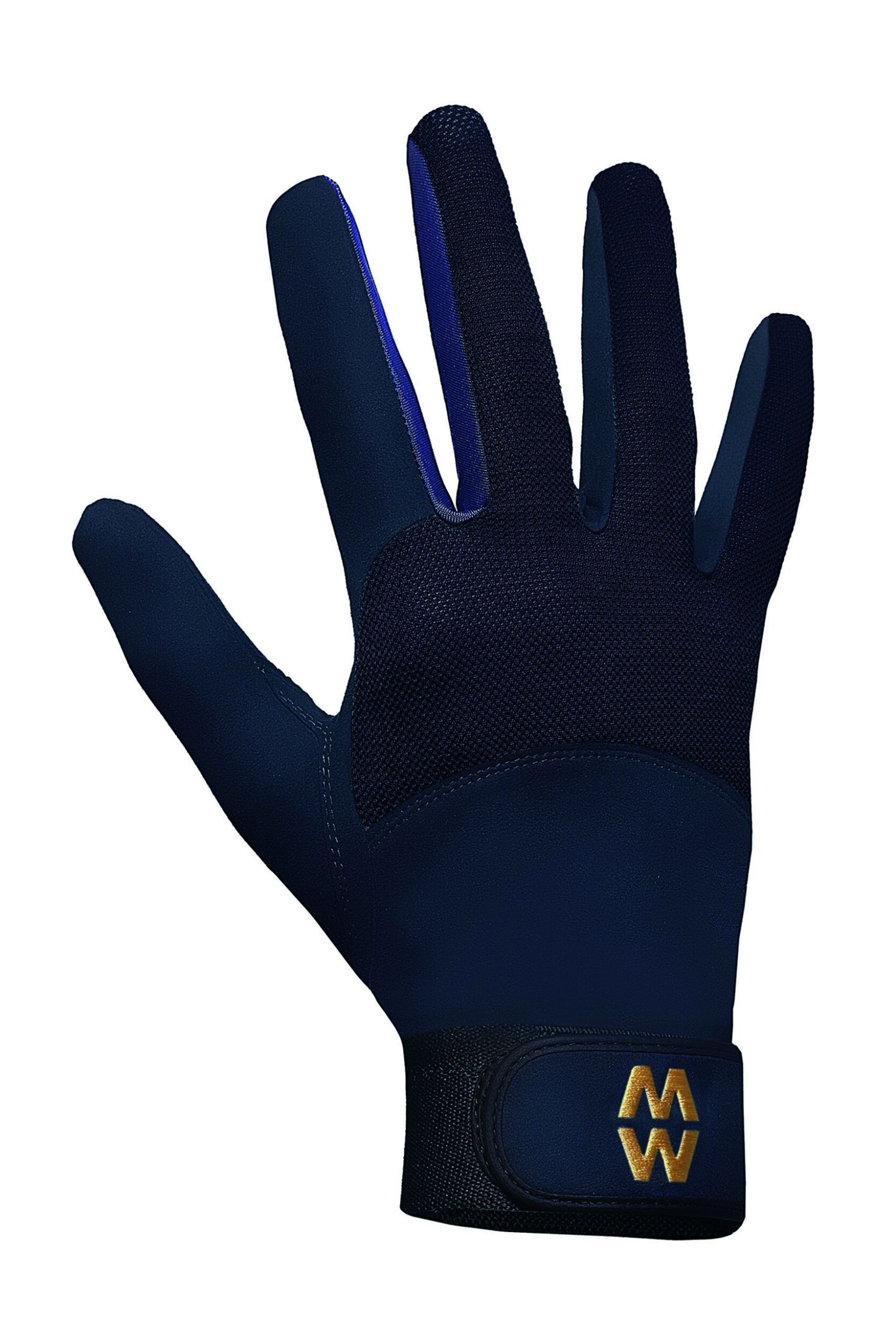 1 Pair Navy MacWet Long Mesh Sports Gloves Unisex 9.5 Unisex - Macwet