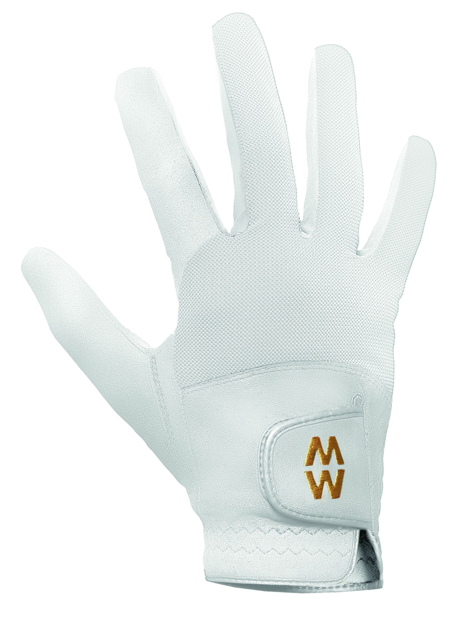 1 Pair White MacWet Short Mesh Sports Gloves Unisex 11 Unisex - Macwet