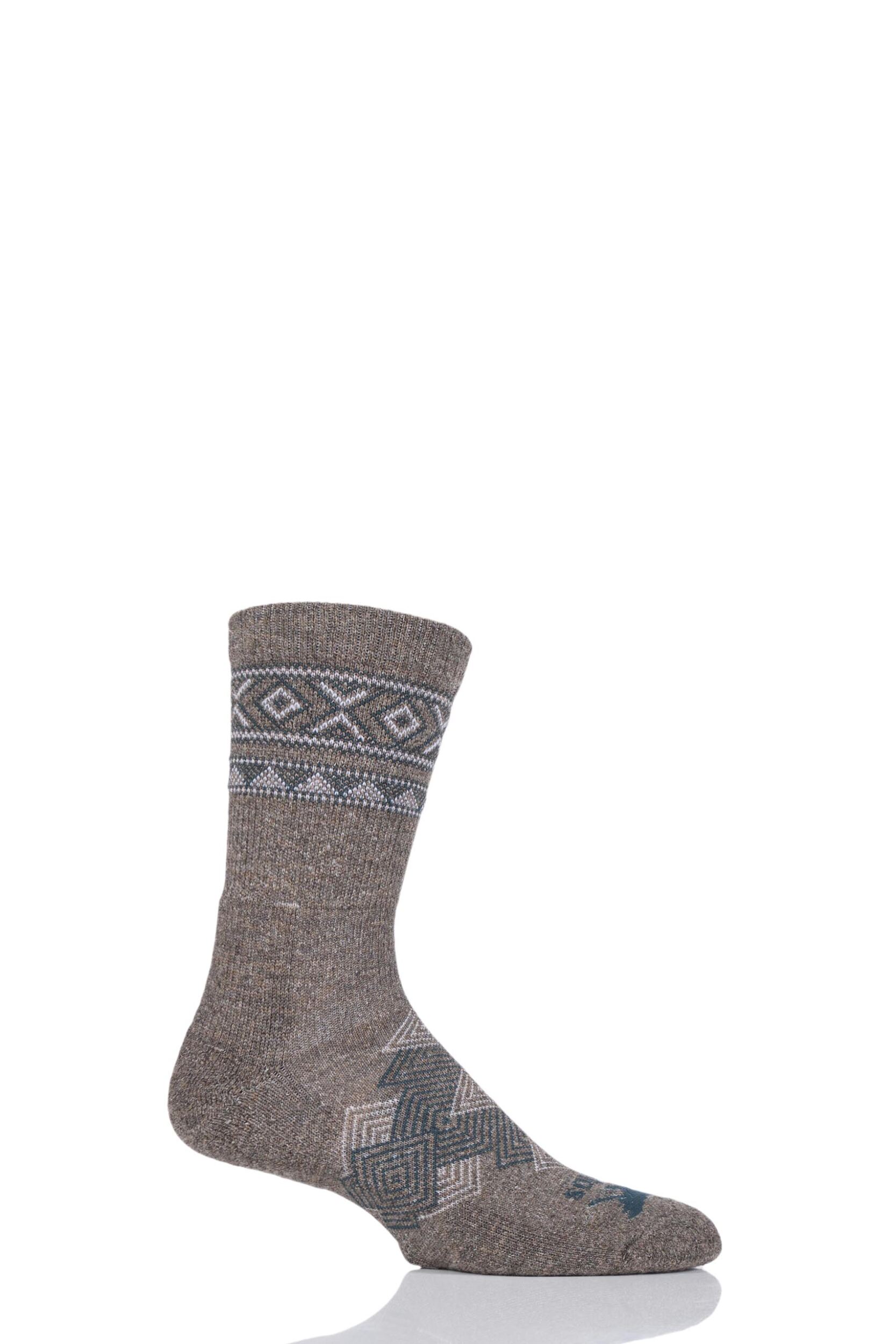 1 Pair Hazelnut Outdoor Traveller Walking Socks Unisex 3.5-5 Unisex - Thorlos