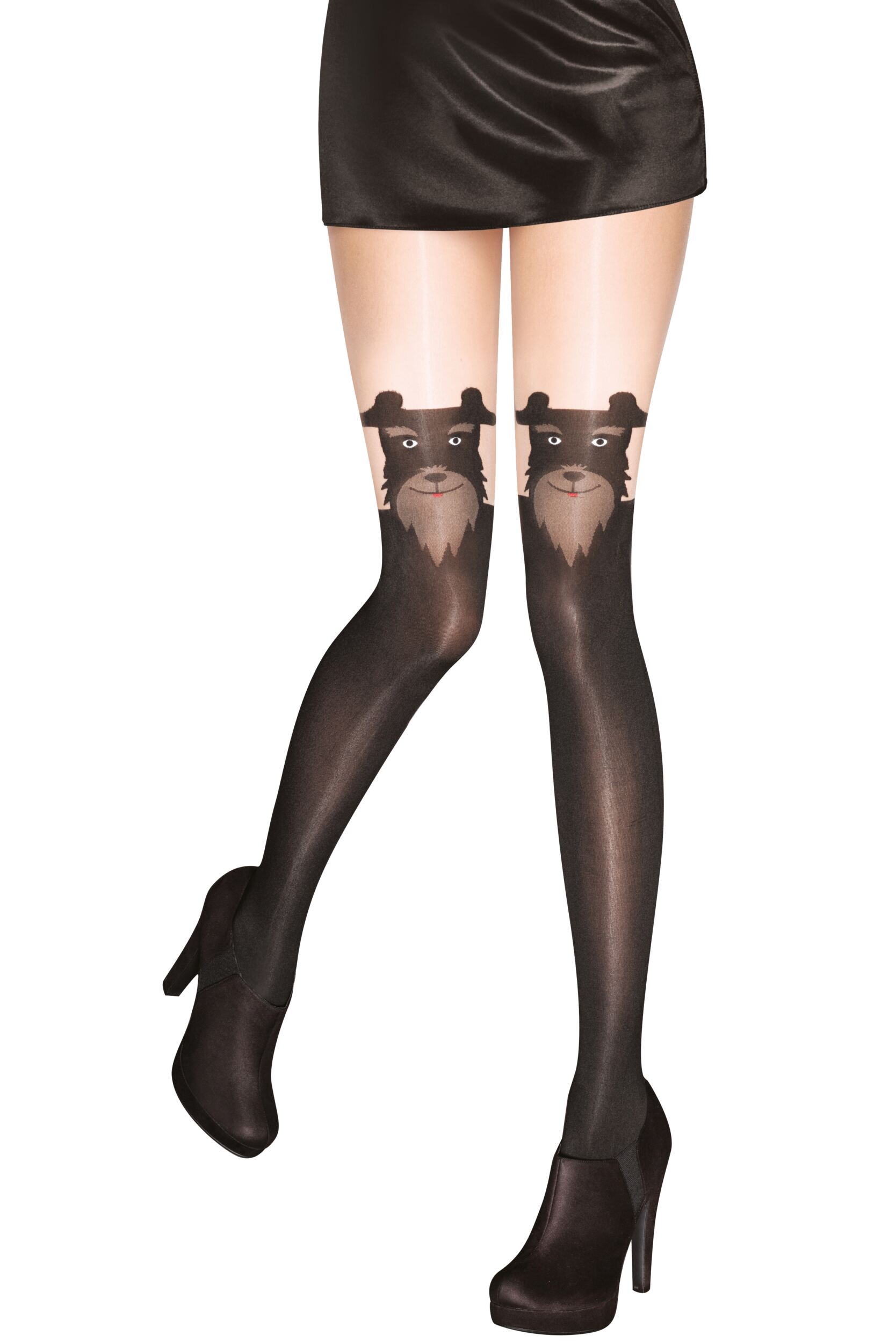 Image of Ladies 1 Pair Pretty Polly Pretty Barking Mock Hold Up Tights