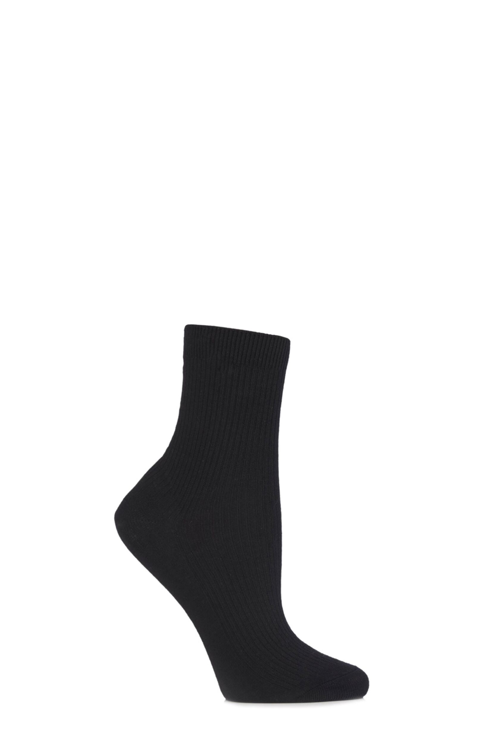 1 Pair Black Beautyfeet by Nourishing Heel Pad Socks Unisex 4-8 Ladies - SOCKSHOP