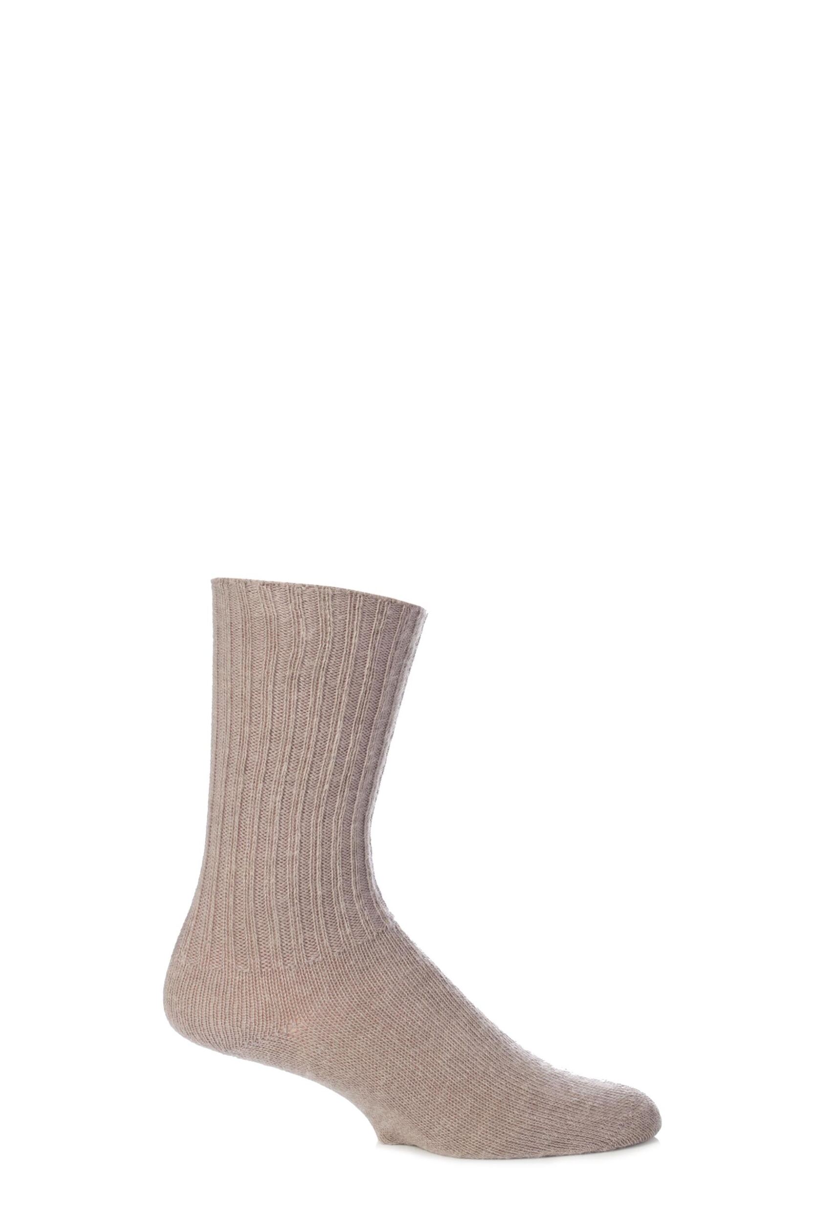 1 Pair Toffee of London Mohair Ribbed Knit Comfort Cuff True Socks Unisex 11-13 Unisex - SOCKSHOP of London