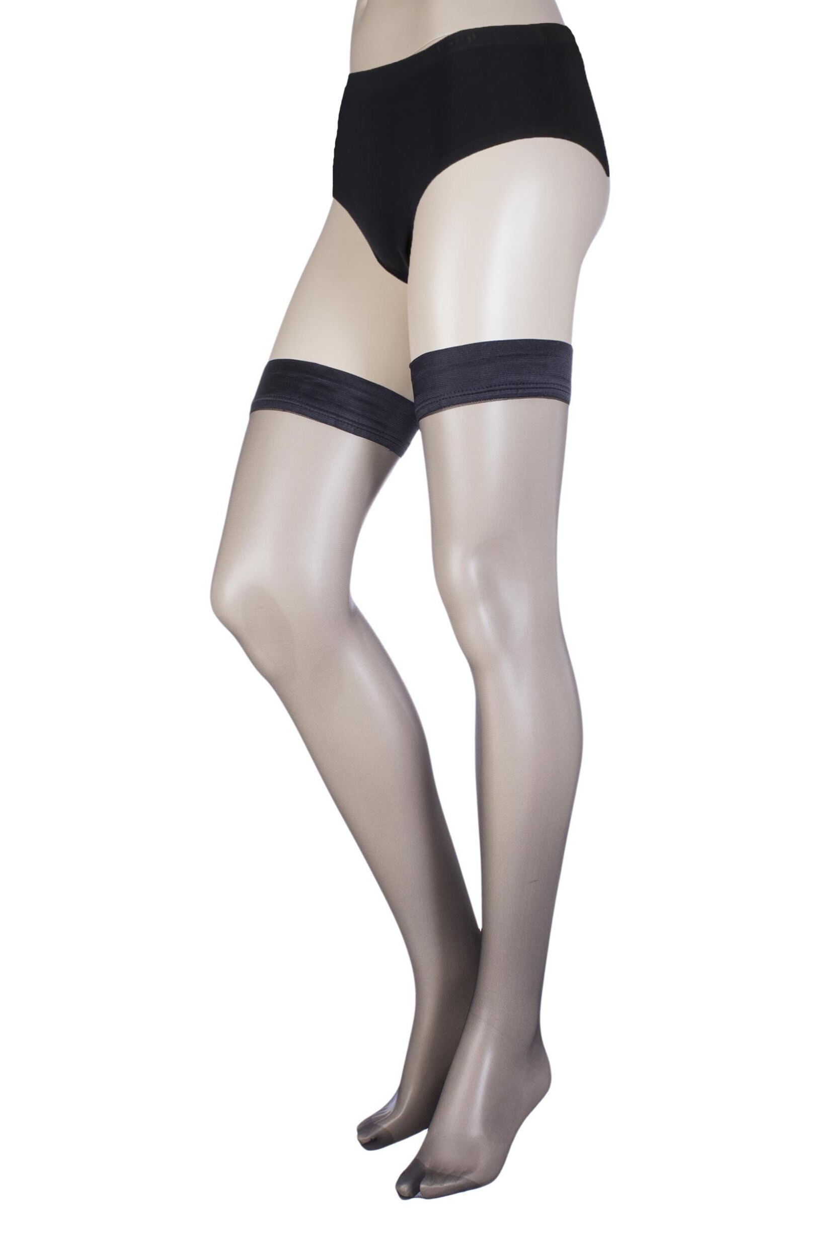 Image of Ladies 1 Pair Oroblu Geo 8 8 Denier Sheer Hold Ups