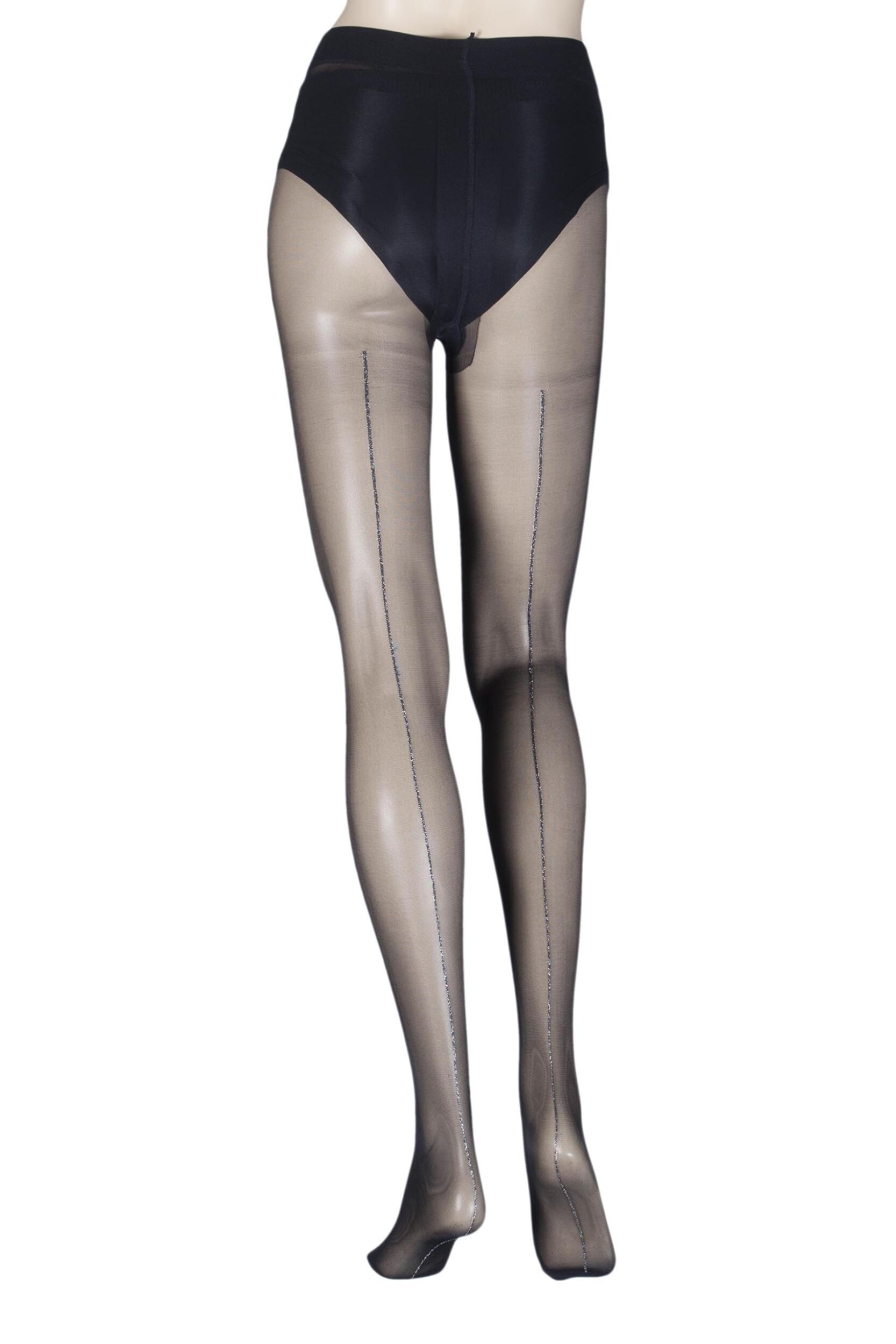 Image of Ladies 1 Pair Oroblu Riga 20 Denier Back Seamed Tights