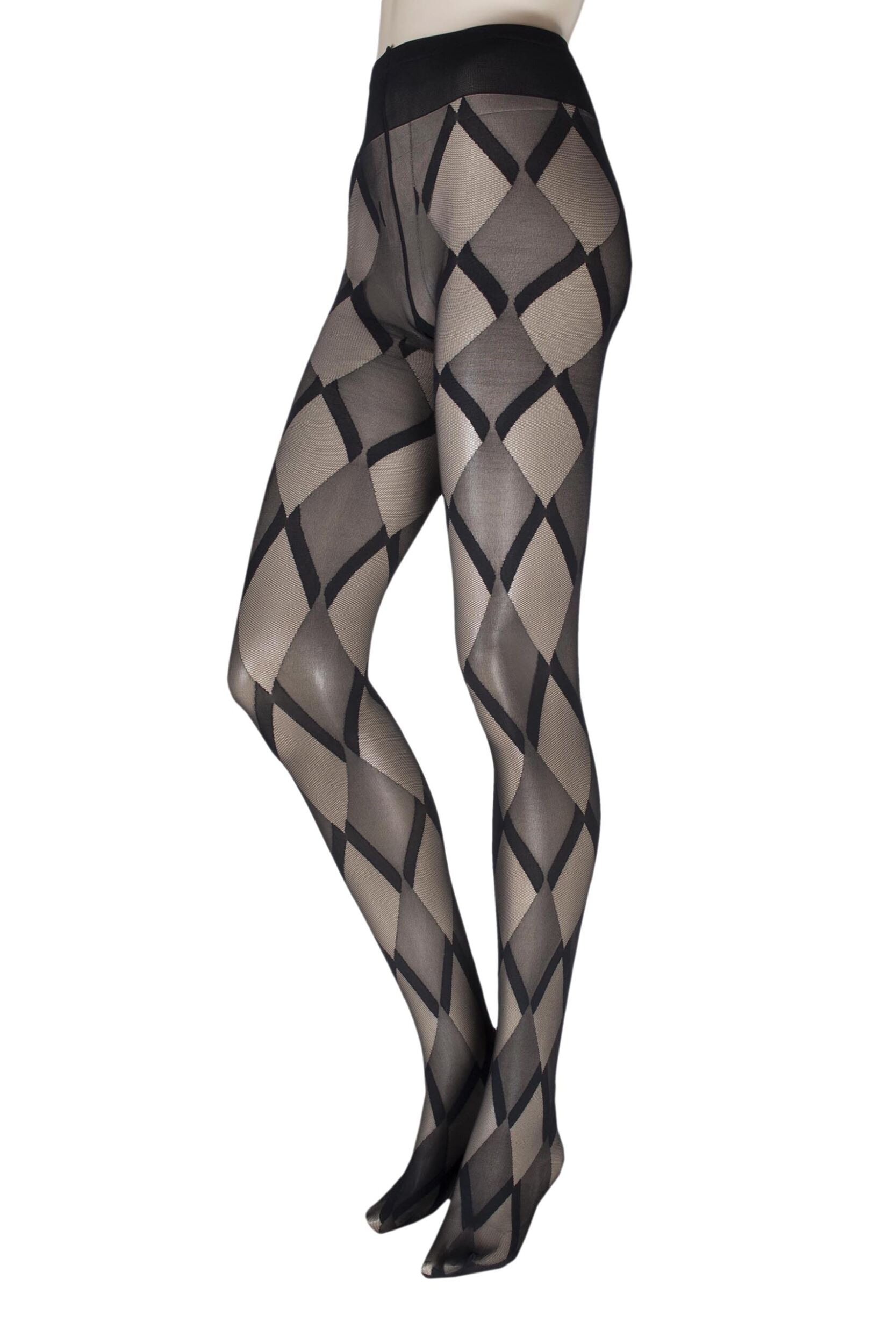 Image of Ladies 1 Pair Oroblu Victoria Diamond Argyle Tights