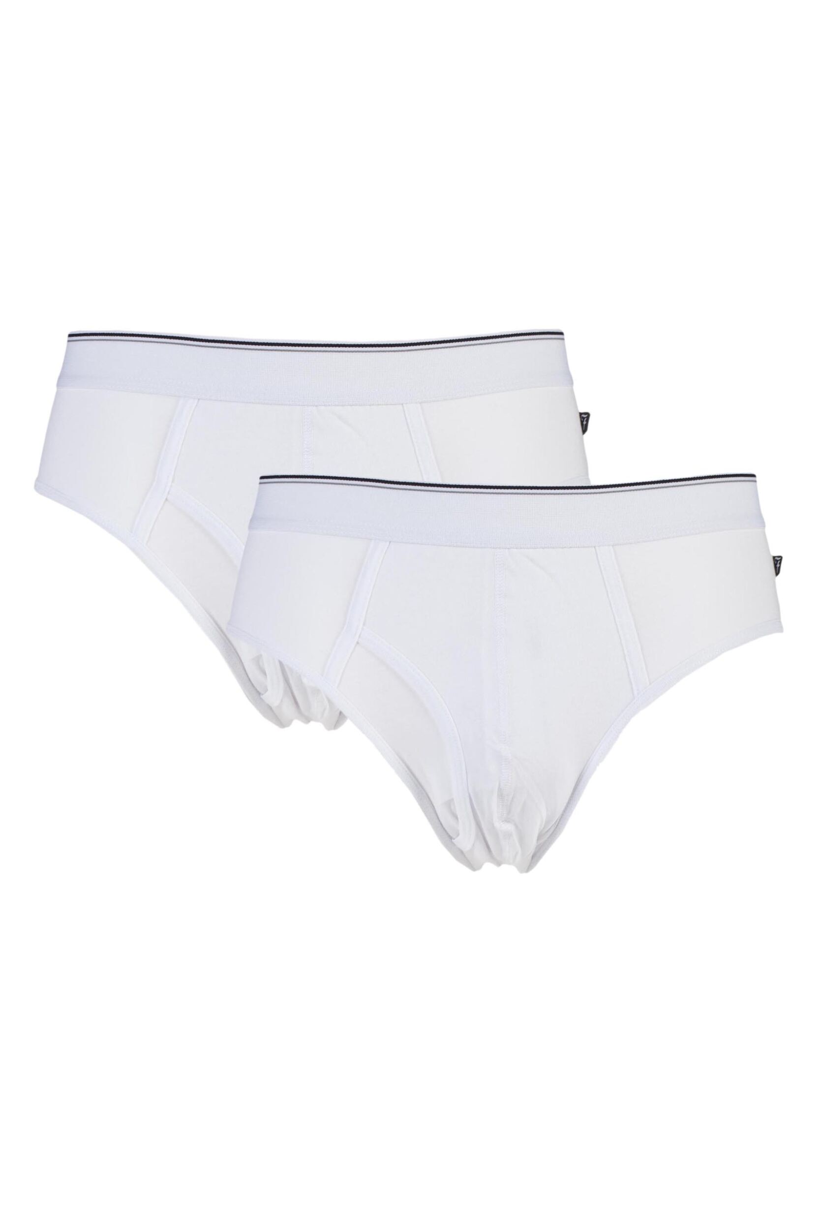 2 Pack White Keyhole Briefs Men's XXXX-Large - Farah