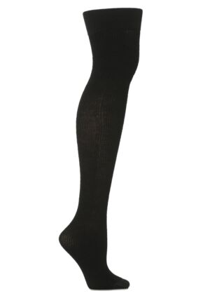 ladies black over the knee socks