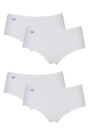 Women's 4 Pack Sloggi Basic Midi Briefs