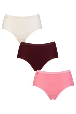 Women's 3 Pair Sloggi Basic Midi Briefs