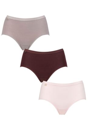 Women's 3 Pair Sloggi Basic Midi Briefs