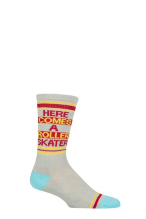 Gumball Poodle 1 Pair Here Comes a Roller Skater Cotton Socks