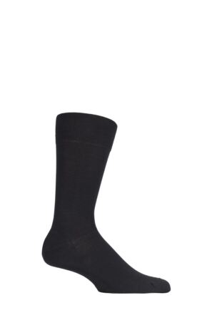 Mens 1 Pair Falke Cool 24/7 Cotton Socks Anthracite Melange 41-42