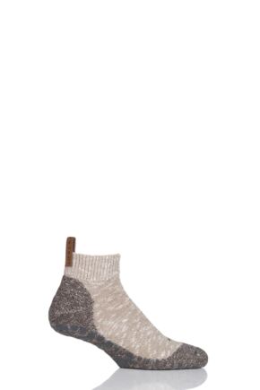 Mens 1 Pair Falke Lodge Homepad Cotton Socks with Grips