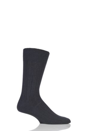 Mens 1 Pair Falke Lhasa Rib Cashmere Blend Casual Socks