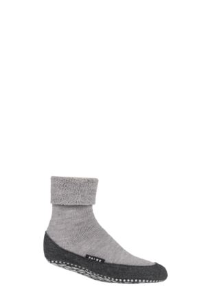 Mens 1 Pair Falke Cosyshoe Virgin Wool Home Socks