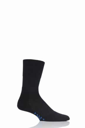 Mens and Women's 1 Pair Falke Sport Spirit Run Crew Socks Black 13-14 Mens