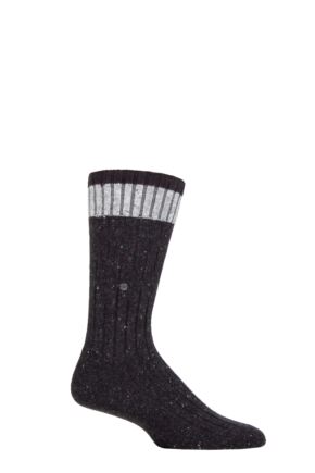 Mens 1 Pair Burlington Crafted Wool Boot Socks