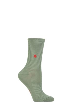 Women's 1 Pair Burlington York Organic Cotton Ribbed Socks