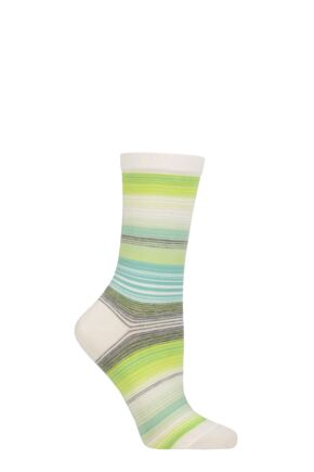 Women's 1 Pair Burlington Stripe Cotton Socks