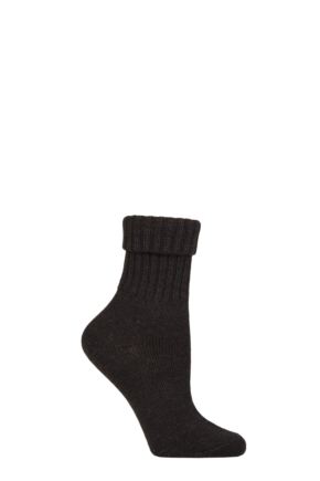 Women's 1 Pair Burlington Plymouth Virgin Wool Turn Over Top Socks