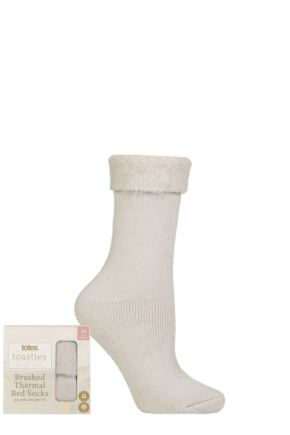 Women's 1 Pair Totes Recycled Brushed Thermal Bed Socks