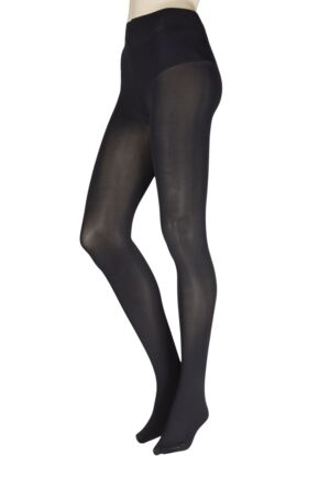 Women's Opaque Plus Size Tights 60 Denier Nylons - 1 Pairs - Silky