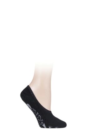 Women's 1 Pair Falke Cosy Ballerina Slipper Socks with Carry Pouch Black 35-36