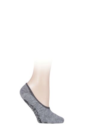 Women's 1 Pair Falke Cosy Ballerina Slipper Socks with Carry Pouch Grey 41-42