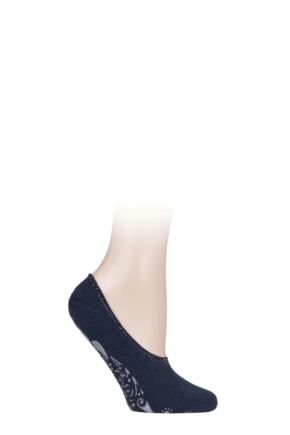 Women's 1 Pair Falke Cosy Ballerina Slipper Socks with Carry Pouch Navy 35-36